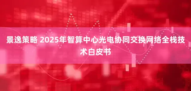 景逸策略 2025年智算中心光电协同交换网络全栈技术白皮书